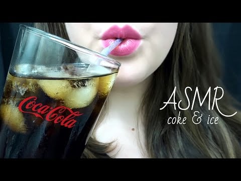 ASMR Drinking Coke & Eating Ice 🥤 EXTREMELY SATISFYING!