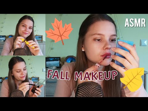 ASMR Doing My Fall Makeup🍁💄💋(Soft Spoken Tutorial)