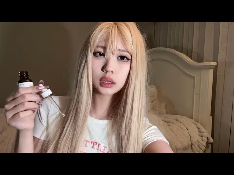 ˚ ༘ ೀ⋆｡ASMR your mean girl roommate does your skincare (she’s starting to like you??) || RP