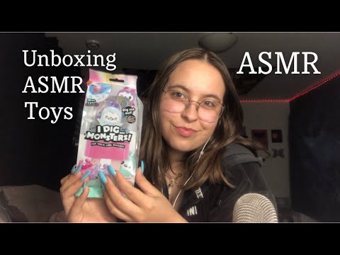 Unboxing ASMR Toys Scraping Jelly (I Dig Monsters)