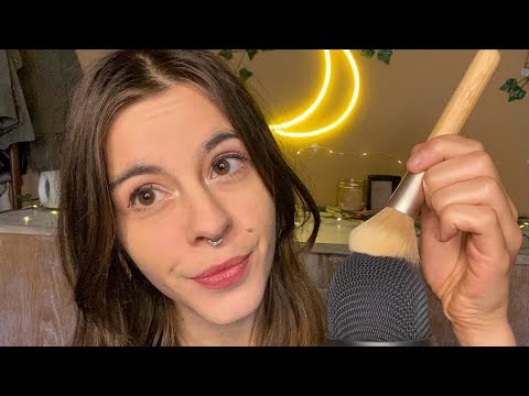 ASMR 30 Minutes Of Whispering & Mic Brushing ✨😴