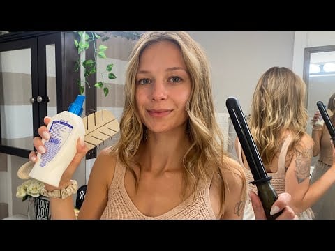 ASMR GRWM ✨ Get Ready With Me | Hair Care, Blow Drying, Styling & Makeup