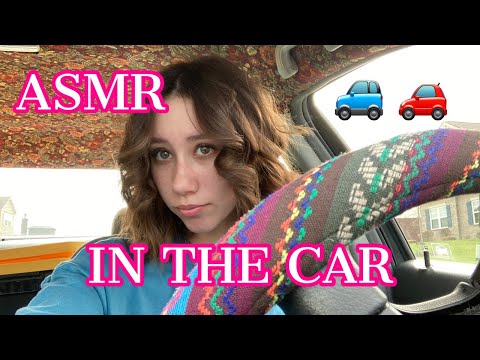 ASMR in my car!! +tapping +small car tour ❤️