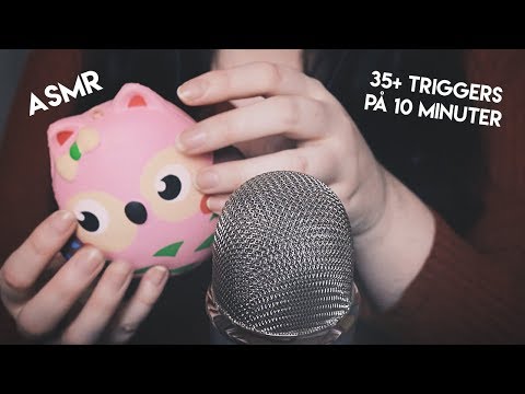 ASMR 35+ TRIGGERS PÅ 10 MIN (väldigt efterfrågat!!)