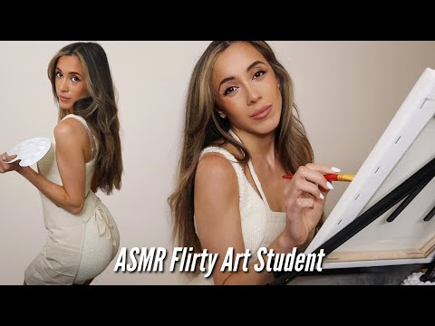 ASMR Flirty Art Student Paints You | soft spoken