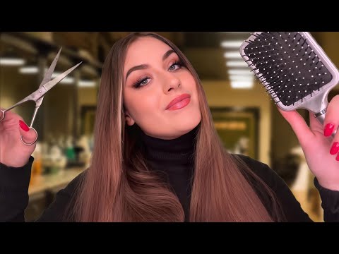 ASMR Deutsch Friseur Roleplay 💇🏽‍♀️ Sleep Inducing Haircut | Hairdresser Rp, Hair Wash, Massage