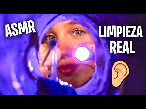 ASMR LIMPIEZA REAL DE OÍDOS MUY INTENSA Y PROFUNDA 👂🏻✨ (ROLEPLAY EN ESPAÑOL)