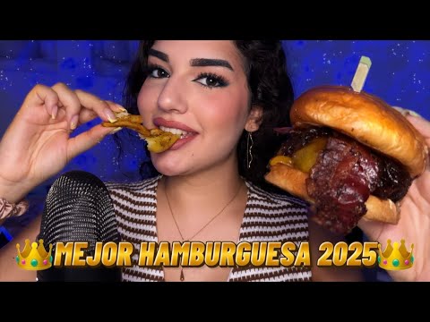 ASMR COMIENDO LA MEJOR HAMBURGUESA 2025 🍔🏆