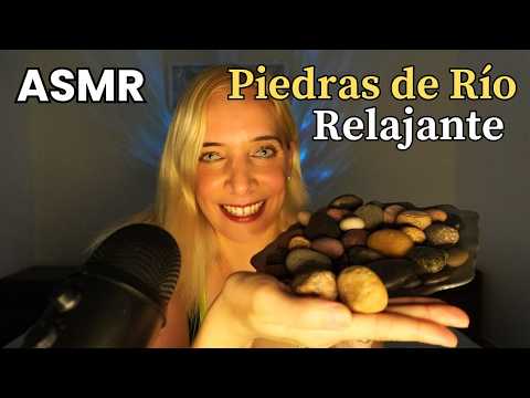 ASMR PIEDRAS DE RÍO DE MONTAÑA 🌊⛰️ SONIDOS PARA DORMIR RÁPIDO 😴