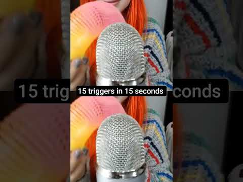 ASMR 15 TRIGGER in 15 SEC #asmr #shorts #shortvideo