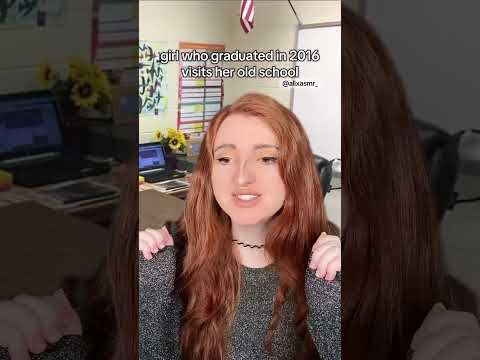 girl who graduated in 2016 visits her old school #asmr #nostalgia