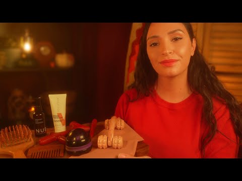 ASMR Autumn Treatment for Sleep 🍂 Brushing, Massage & Neck Cracking
