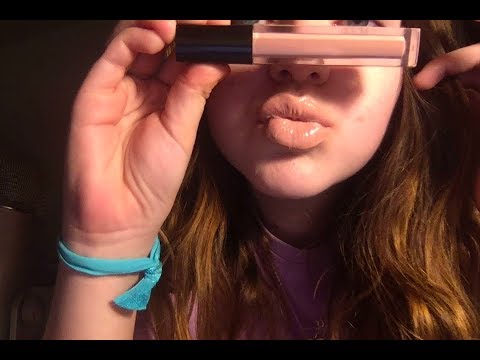 ASMR 100 LAYERS OF LIP GLOSS!!! (mouth sounds, sticky sounds)