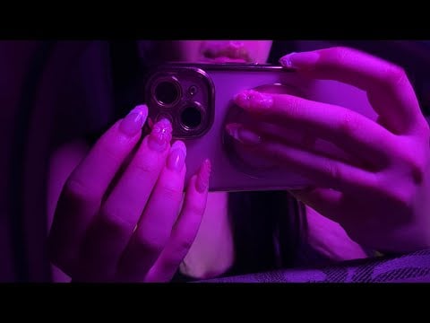 [ASMR - No Talking] Mouth sounds + phone tapping 😴 