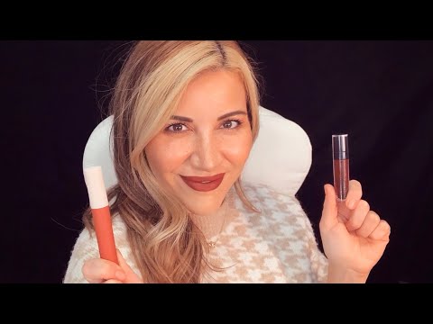 ASMR ~ Fall lipsticks ~ application + mouth sounds