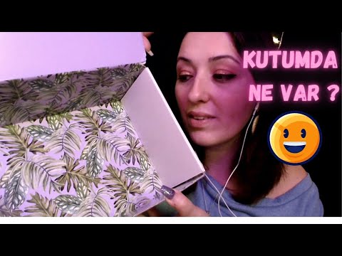 ASMR TÜRKÇE 🎁 ALIŞVERİŞİM/KUTU AÇILIMI💄TARTE & E.L.F. /Makyaj Malzemeleri/ Triggers