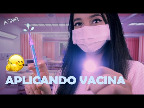 ASMR Enfermeira 💉 Te Examinando e Aplicando Vacina | Roleplay Médico, ASMR BR