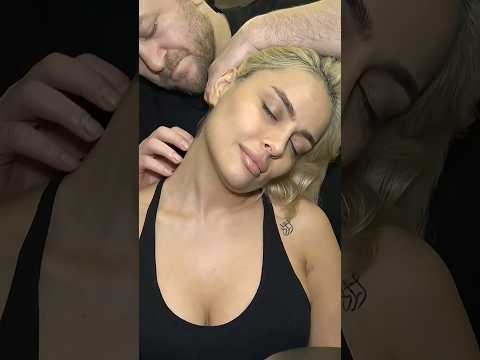 Chest, Armpit And Belly Female Ticklish Massage & Cracks  #asmr #cracks #femalemassage #shorts