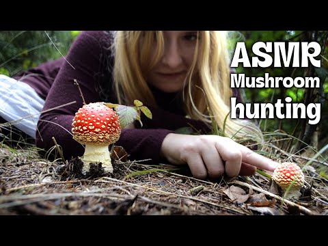 👣 ASMR Barefoot mushroom hunting after the flood 🍄‍