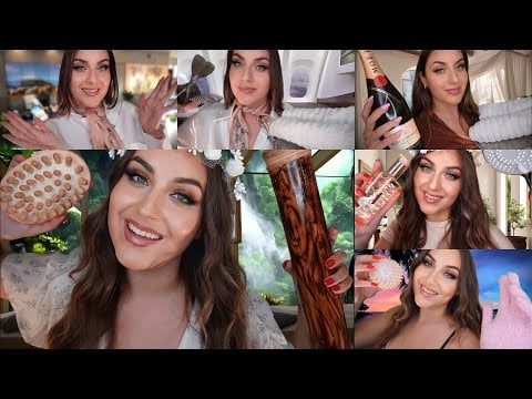 ASMR Deutsch 3 h Jungle Spa 🦁 Reise Roleplay (Reisebüro, Flug, Hotel Check in, Massage, Friseur)