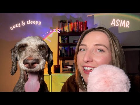 ASMR for Cozy Relaxation🕯️ Clicky Whisper Rambles & Woodwick Candle🌝