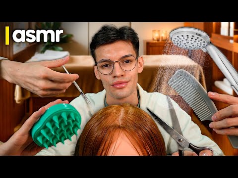 ASMR español roleplay para dormir spa de cabello