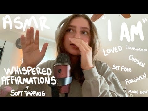 ASMR 10 Positive "I AM" Affirmations for Good Sleep 🦋 (my first asmr video)