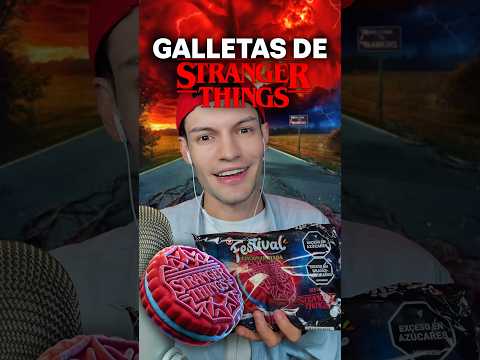 Así son las galletas STRANGER THINGS. Saben rico? #asmr #shorts #asmrsounds #strangerthings