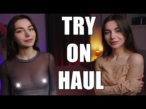 [4K] TRANSPARENT Sheer CLOTHES Try On Haul with Elanika ASMR