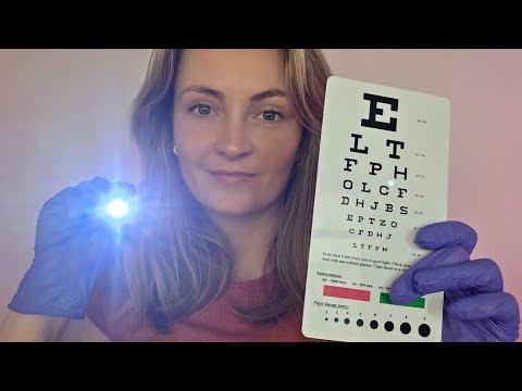 ASMR Eyes Closed Cranial Nerve Exam