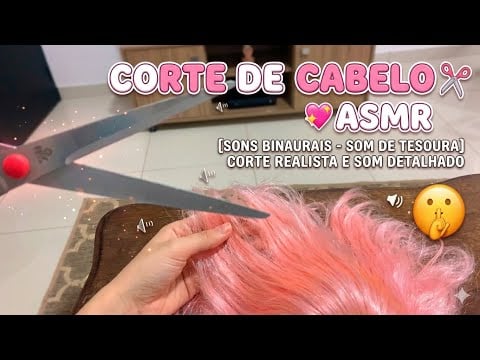 ASMR cortando seu cabelo 🌸🌺💕💖💈✂️