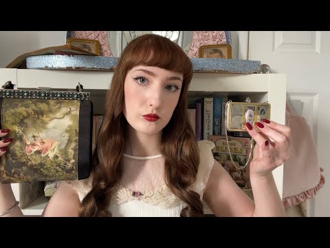 ASMR vintage style This or That ~ tapping on various vintage items for tingles ✨