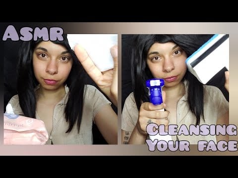 ASMR ◇ Wiping/cleansing your face 💫