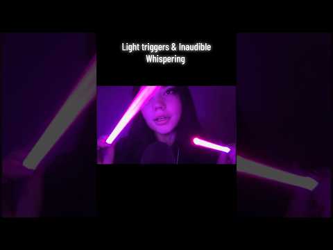 Light Triggers & Inaudible Whispering + Face Tracing ASMR #tingles #visualtingle