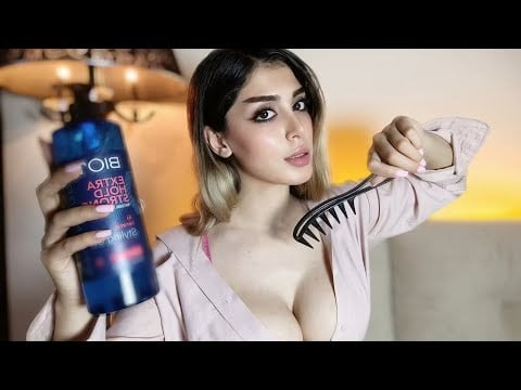 💈ASMR Let Me Fix Your Hair Before Your Date 💕✂️