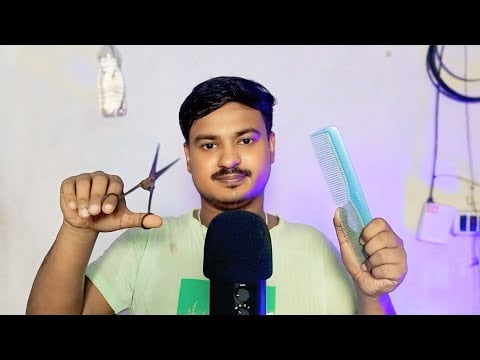 ASMR Fast And Aggressive Hair cutting ✂️ and Massage for sleep 😴