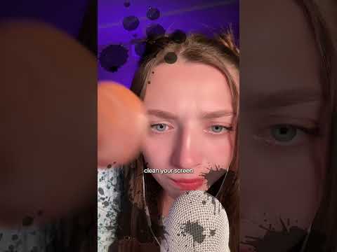 Cleaning your screen #asmr #asmrsounds #asmrrelax #asmrtingles #asmrsleep #relax #tingles #whispers