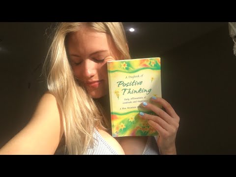 Asmr positive thinking reading