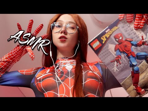 ASMR Spider Man’s girlfriend building LEGO 🕸🕷