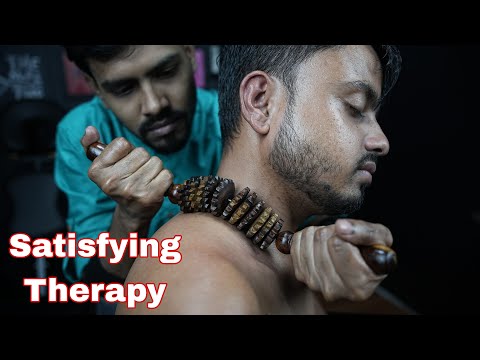 Satisfying ASMR Head And Shoulder Massage Therapy For Good Sleep | Neck Cracking Head Massage ASMR