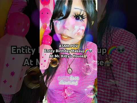 ASMR POV Entity Birthday Makeup At Mr. Kitty’s House #asmrsounds #asmrvideo #backrooms #weirdcore