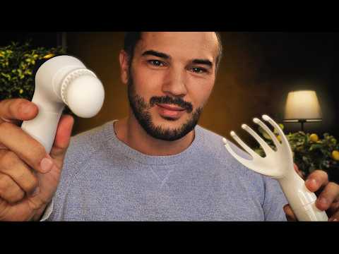 ASMR Gentle Reset Spa Treatment 💆🏻‍♂️ Mind Massage and Skincare Personal Attention
