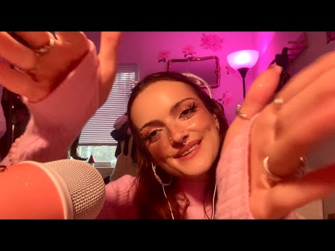 ASMR NEW 🌸 PINK 🌸 Blue Yeti Mic Test! (High sensitivity, clicky mouth sounds 💋)