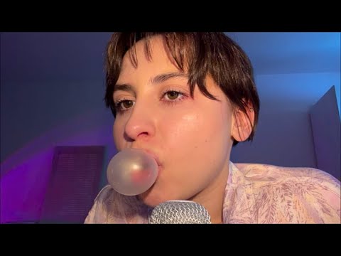 ASMR Your Sisters Friend Chews Gum In Your Ears - Wet Mouth Sounds