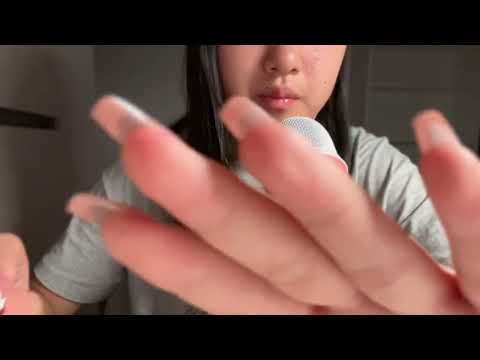 ASMR Tapping & Chatting!!!(also gentle hand movements)