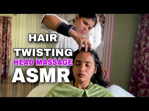 Hair Twisting || Hair Cracking || Head Massage || IndiaN TherapisT VANTI || ASMR #asmr #headmassage