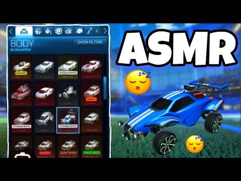 ASMR FRANÇAIS présentation de mon casier ROCKET LEAGUE 😴💤