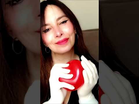 ASMR latex gloves and blowing balloons #asmrlatexgloves #asmrballoons