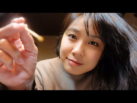 【ASMR】年末お疲れさまケア｜頭なでなで、耳かき、お肌のケアで寝落ち