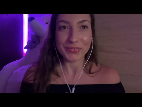 ASMR GENTLE SPIT PAINTING YOU, MOUTH SOUNDS, FACE TOUCHING